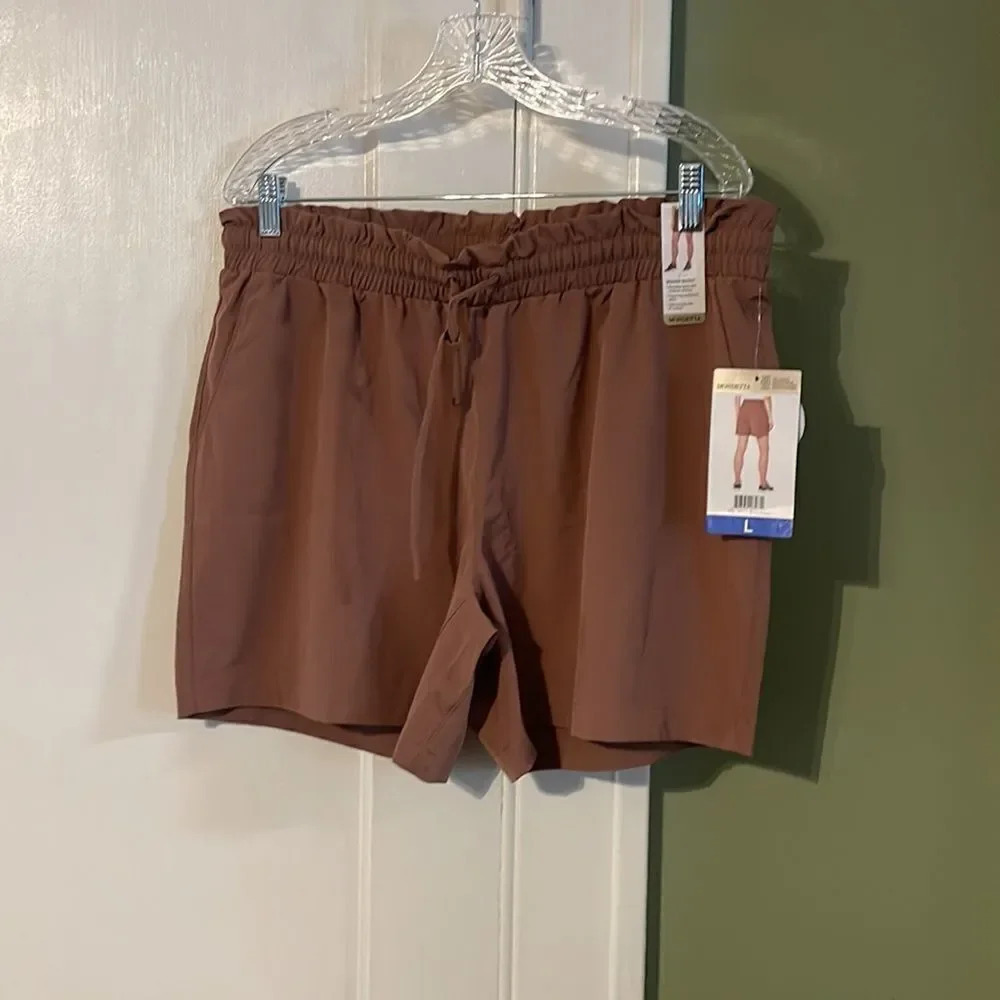 Mondetta Ladies' Woven Short Tan Large New - Picture 4 of 6